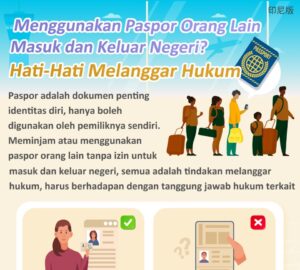 Menggunakan Paspor Orang Lain Masuk dan Keluar Negeri? Hati-Hati Melanggar Hukum
