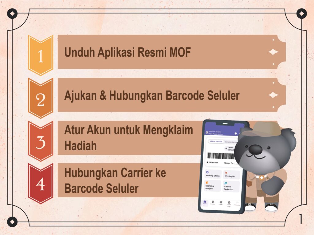 4 langkah untuk struk cloud. photo/MOF