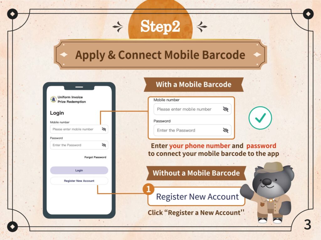 log in or register new account. photo/MOF