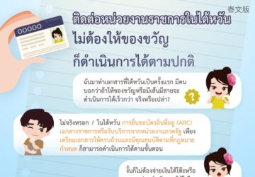 ติดต่อหน่วยงานราชการในไต้หวัน ไม่ต้องให้ของขวัญก็ดำเนินการได้ตามปกติ