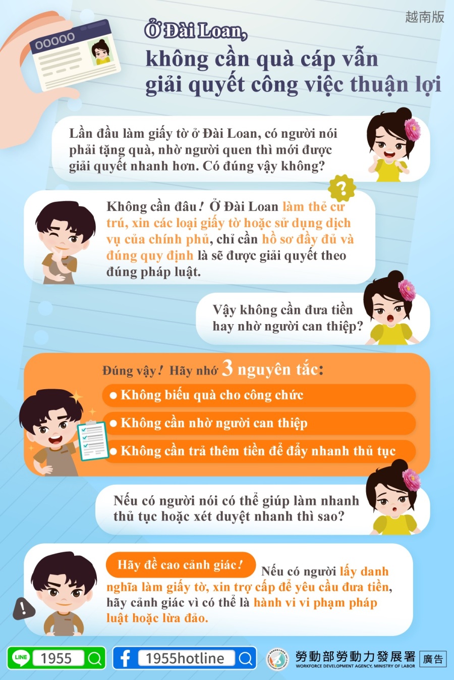 Ở Đài Loan, không cần quà cáp vẫngiải quyết công việc thuận lợi