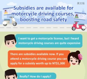 Subsidies are available for motorcycle driving courses, boosting road safety