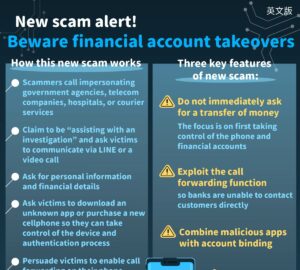 New scam alert! Beware financial account takeovers