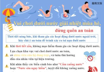 Vui chơi dưới nước giải nhiệt mùa hè, đừng quên an toàn