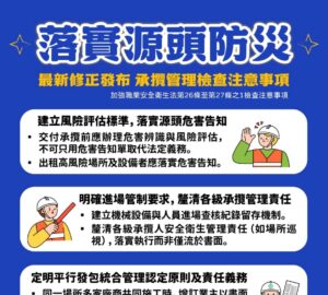 強化風險評估 平行發包統合責任
