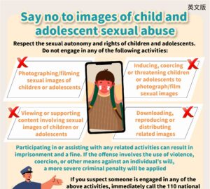 Say no to images of child and adolescent sexual abuse