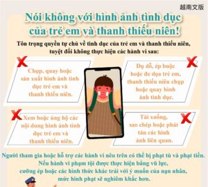 Nói không với hình ảnh tình dục của trẻ em và thanh thiếu niên!