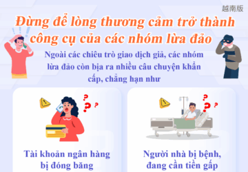 Đừng để lòng thương cảm trở thành công cụ của các nhóm lừa đảo