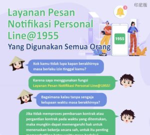 Layanan Pesan Notifikasi Personal Line@1955 Yang Digunakan Semua Orang