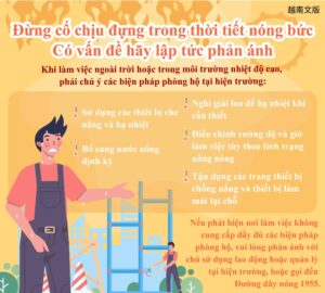Đừng cố chịu đựng trong thời tiết nóng bức Có vấn đề hãy lập tức phản ánh