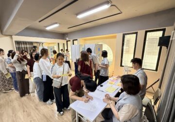 模擬投票零距離 移民署與桃園市選委會助新住民認識民主選舉。圖/移民署